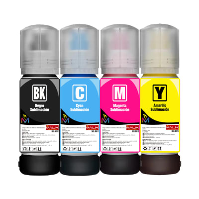 PACK 4 TINTAS 70 ML SUBLIMACION PARA EPSON SERIE L