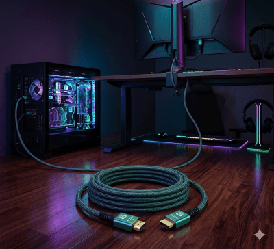 Cable Hdmi V2.1 Ultra Hd 8K 60hz 48gbps 10mt