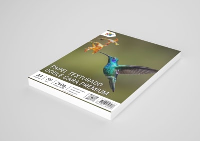 Papel Texturado Lino Brillante Doble Cara 260g Premium 50 Hojas A4