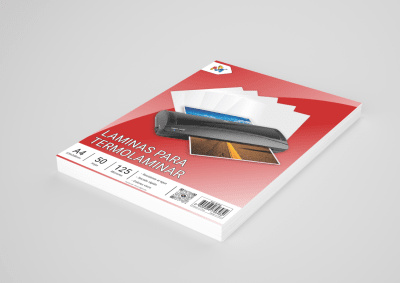 Laminas para Plastificar Premium A4 125mic 50 Hojas