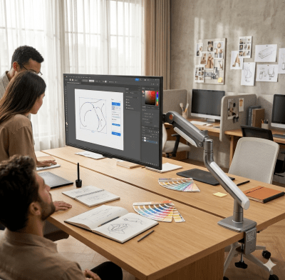 SOPORTE DE MESA PARA MONITOR NB-A5 27