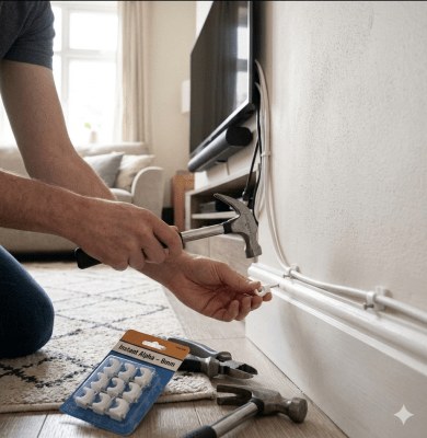 Pack 100 Grampas de 8mm para Cable - Calidad Reforzada