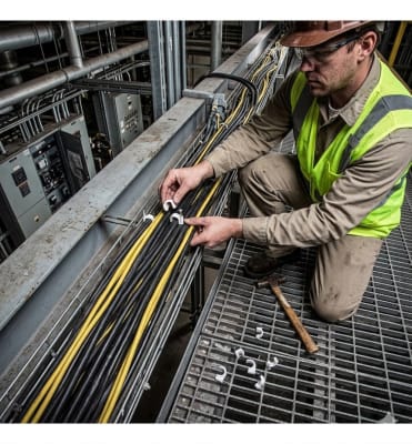 Pack 100 Grampas de 18mm para Cable - Calidad Reforzada