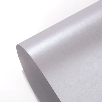 Papel Perlado Plateado Brillante 20 Hojas A4