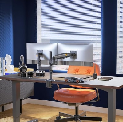 SOPORTE DE MESA PARA DOS MONITORES ERGONOMICO NB-H180 17