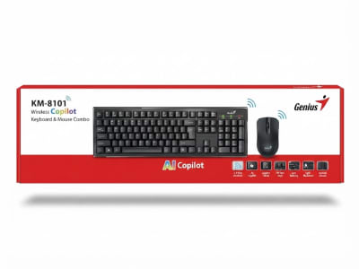 KIT INALAMBRICO TECLADO Y MOUSE ANTIDERRAME IA GENIUS