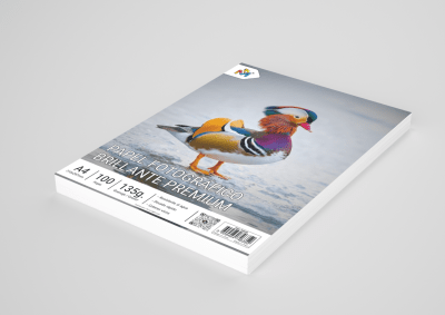 Papel Fotográfico Brillante 135gr 100 Hojas A4 – Alta Calidad para Impresiones Inkjet