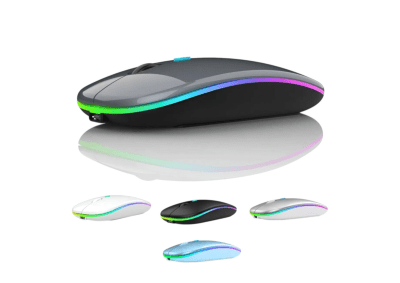 Mouse Slim Inalámbrico W07 | 2.4GHz | Varios Colores BK/WH/BL/GY