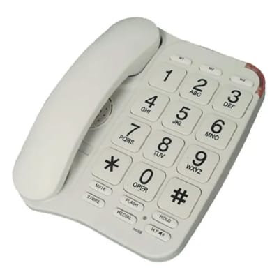 TELEFONO PHILCO NUMEROS GRANDE WHITE