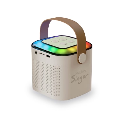 MLAB KARAOKE MY LIL FIRST SINGER CON LUZ RGB 1 MICROFONO INALÁMBRICO WHITE