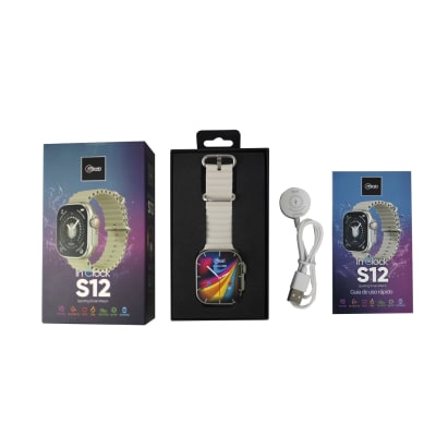 MLAB SMARTWATCH S12 PRO 50mm IPS HR BLOOD PRESSURE/OXYGEN GRAY