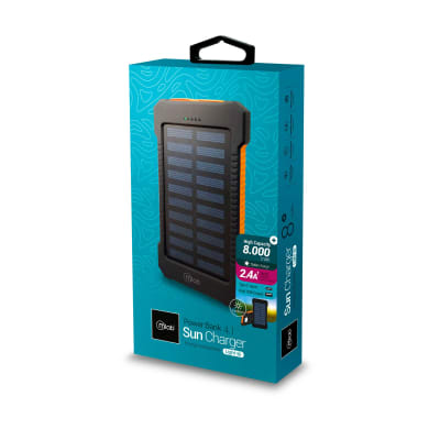 POWERBANK SOLAR 8.000mAh SUN CHARGER LIGHT 4 EN 1 MLAB 310MLB09408