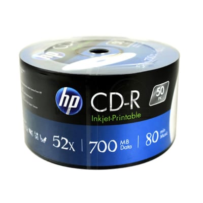 PACK 50 CD IMPRIMIBILE HP 52X PACK 50 CD IMPRIMIBILE HP 52X