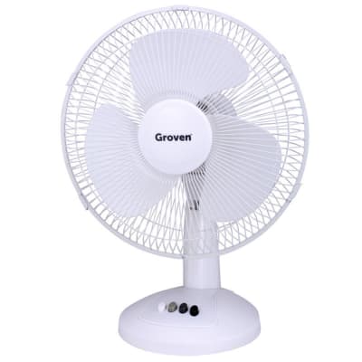VENTILADOR GROVEN SOBREMESA 12 PULGADAS BLANCO VENTILADOR GROVEN SOBREMESA 12 PULGADAS BLANCO