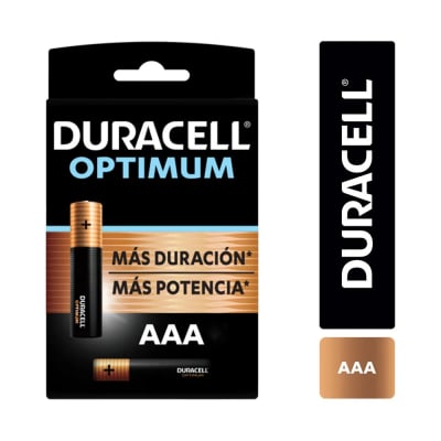 PACK 2 PILAS DURACELL OPTIMUM AAA