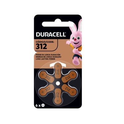 PACK 6 PILAS DURACELL D-312 AUDITIVA