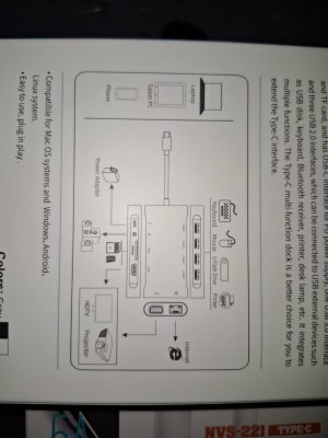 Adaptador MultiFunción Portátil 11 en 1 Docking station USB-C 9591A
