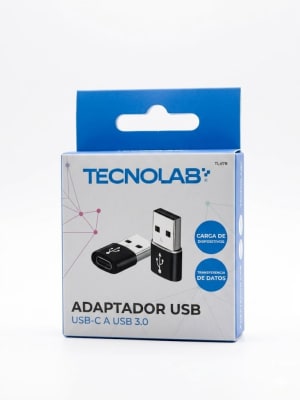 Adaptador Premium Tipo C (Hembra) a USB (Macho) 3.0