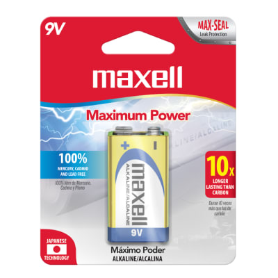 BATERIA 9V GOLD ALCALINA MAXELL BATERIA 9V GOLD ALCALINA MAXELL