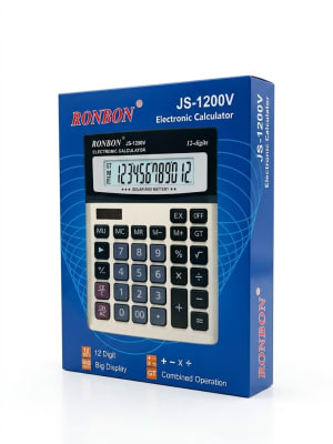 Calculadora Ronbon JS-1200V 12 Dígitos - Pantalla Grande