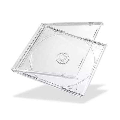 Caja para CD de acrílico transparente – 10.4 mm – Almacenamiento profesional