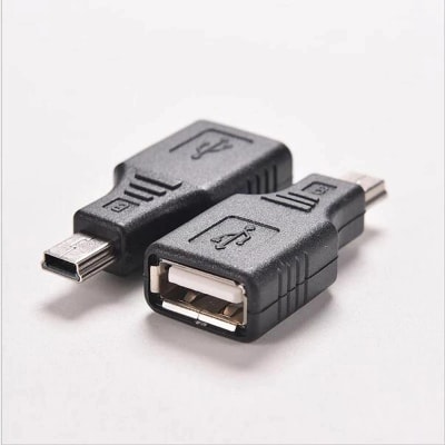 ADAPTADOR MINI USB 5 PIN A USB HEMBRA