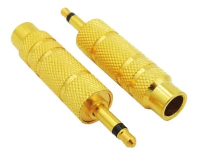 3.5mm Female to 6.5mm Male Stereo Audio Converter