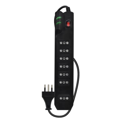 PROTECTOR SOBREVOLTAJE MLAB NEGRO 3MT 1400 JOULES 7 PUERTOS