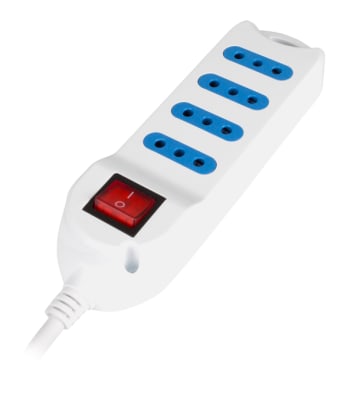 EXTENSION XT30 4 POS 3MTS COLOR BLANCO