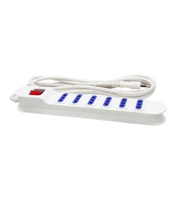 EXTENSION MULTIPLE SWITCH XT53 6 POS 3MTS BLANCO