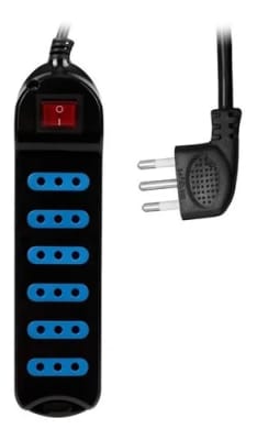 ALARGADOR EXTENSION 5MT 6 POS NEGRO