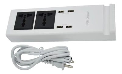 CARGADOR 4 USB + 2 220V YC-CDA8 DM 