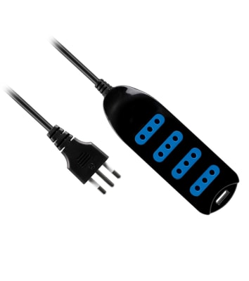 PHILCO ALARGADOR 4 SALIDAS NEGRO 415