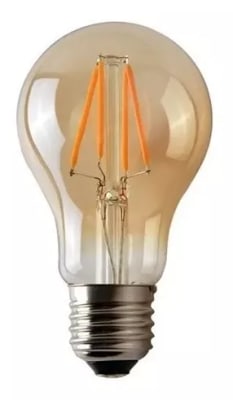 AMPOLLETA DECO A60 8W CLEAR 2500K FILAMENT LED E27 WELLMAX