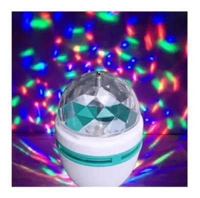 LAMPARA LED FULL COLOR GIRATORIO 220V 3W LAMPARA LED FULL COLOR GIRATORIO 220V 3W
