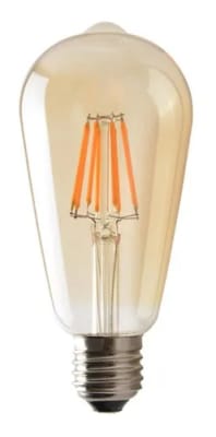 AMPOLLETA DECO ST64 8W AMBAR 2500K FILAMENT LED E27 WELLMAX