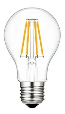 AMPOLLETA DECO A60 8W CLEAR 2500K FILAMENT LED E27 WELLMAX AMPOLLETA DECO A60 8W CLEAR 2500K FILAMENT LED E27 WELLMAX