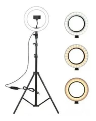 ARO DE LUZ KIT LED 10 CON TRIPOD GRANDE 210 CM