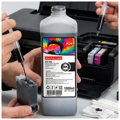 TINTA UNIVERSAL NEGRO 1 LITRO CALIDAD PREMIUM