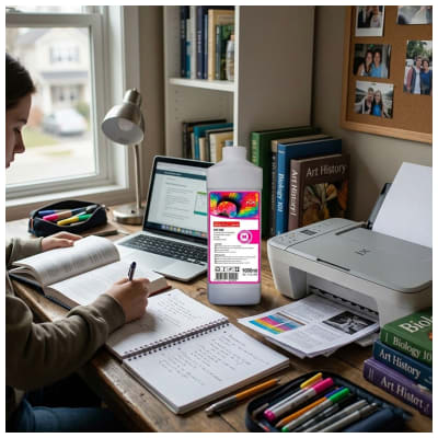 TINTA UNIVERSAL MAGENTA 1 LITRO CALIDAD PREMIUM