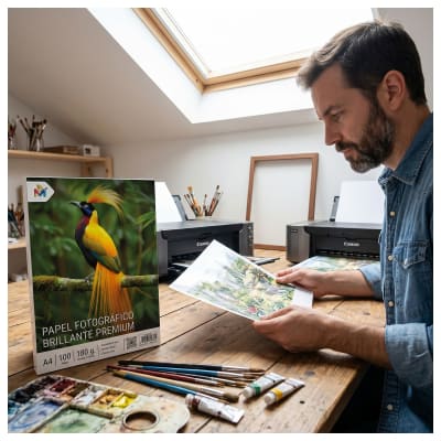Papel Fotografico Brillante 180g Premium 100 Hojas A4