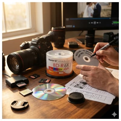 50 DISCOS BLU-RAY 25GB MASTER-G IMPRIMIBLES