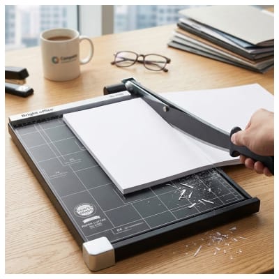 Guillotina de Papel B4 Bright Office 8293 - Color Negro