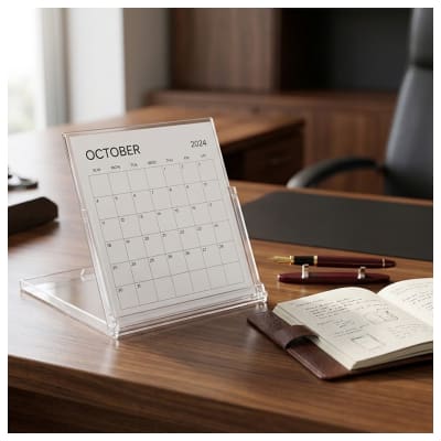 CAJA CALENDARIO ACRÍLICA 10.4MM TRANSPARENTE