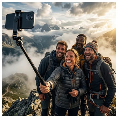 Trípode y Bastón Selfie K29 | 2.15 Metros de Altura | 2 en 1