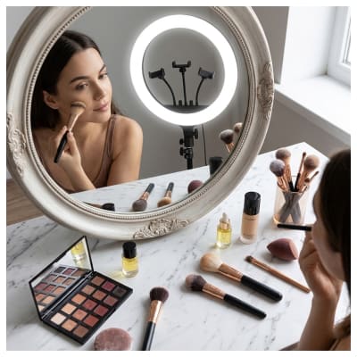 Aro de Luz LED 45cm Ljj-45 + Trípode Ajustable l8899 - Kit Profesional