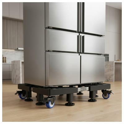 Base Móvil Ajustable con Ruedas - 4 Ruedas Dobles / 8 Patas