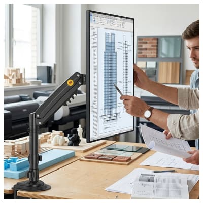 SOPORTE DE MESA PARA MONITOR ERGONOMICO NB-H100 17