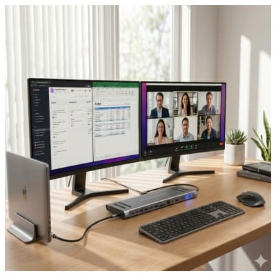 Docking Station USB-C 14 en 1 - Adaptador Multifunción 9199A