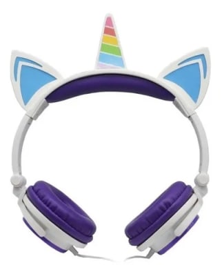AUDIFONO URBANO RAINBOW SOUND UNICORNIO MORADO